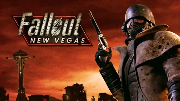 Fallout New Vegas Key Art from the Epic Games Store used as the featured image for the what year does it take place guide.
