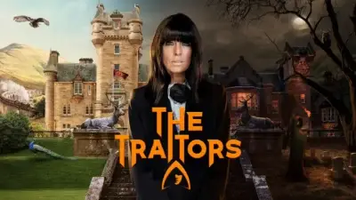 Key Art for the Traitors UK used as the featured image for The Traitors UK Season 4 New Episodes Release Date guide.