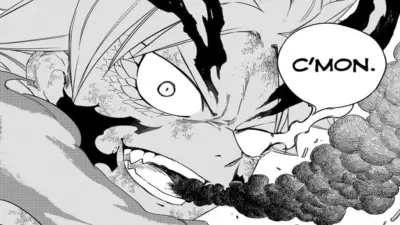 Scene from Fairy Tail 100 Years War Chapter 202 used as the featured image for spoilers guide.