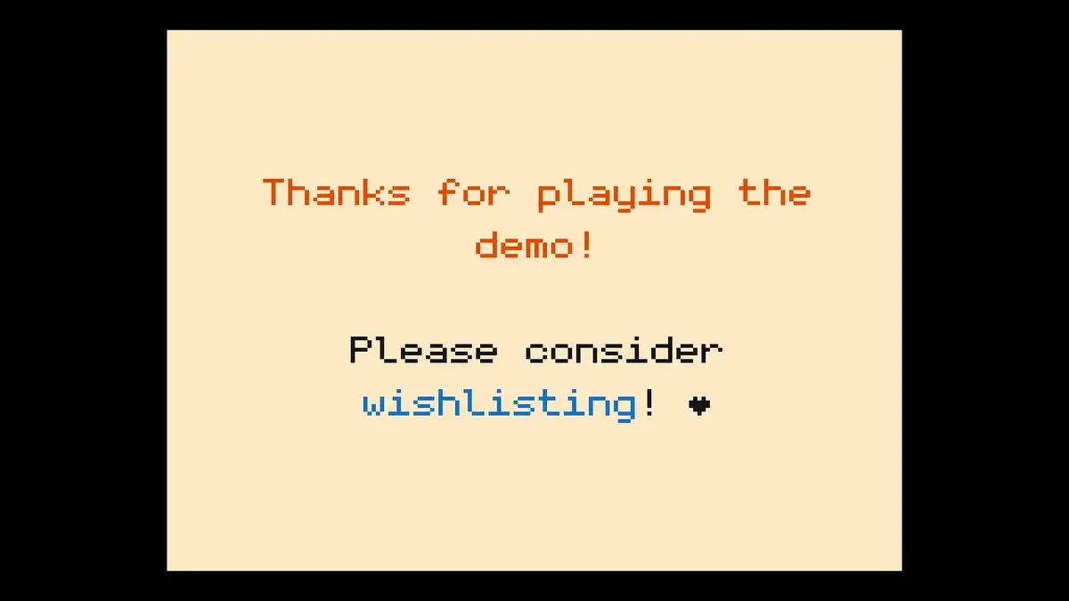 End of the Demo in Echo Isle