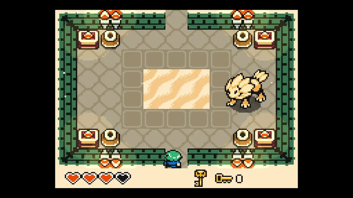 Fighting the First Ruin Guardian in Echo Isle