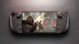 Screenshot of me Playing Resident Evil Requiem on the Steam Deck used as the featured image