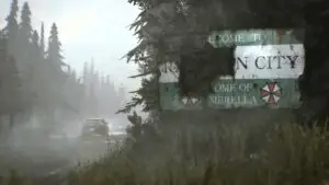 Screenshot of Raccoon City from the 4th Trailer used as the featured image for What is Resident Evil Requiem About?