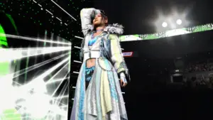 In-Game Screenshot of Iyo Sky From WWE 2K26 used as the featured image for Roster guide.