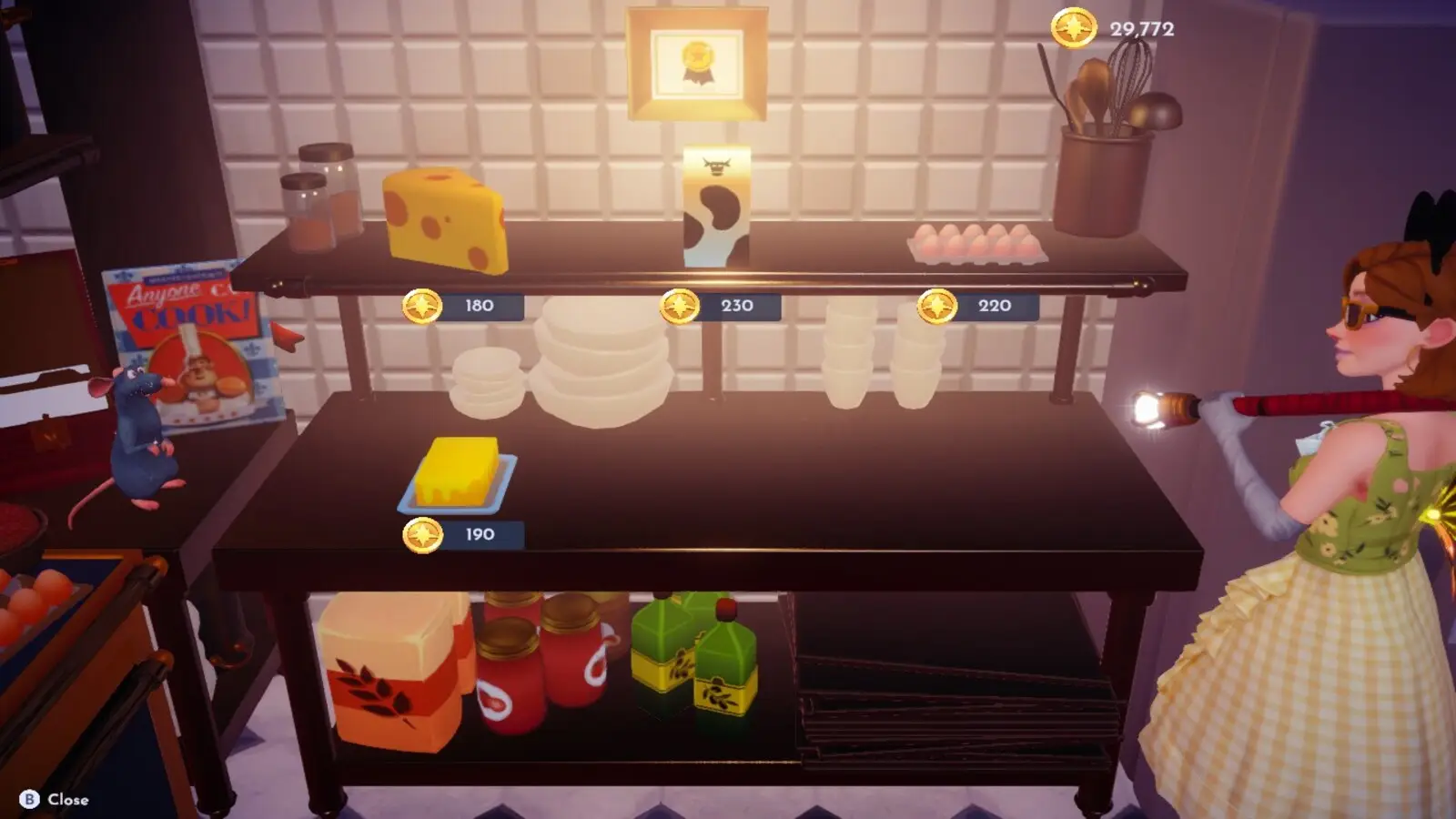 Buying Eggs and Butter from Chef Remy Dreamlight Valley