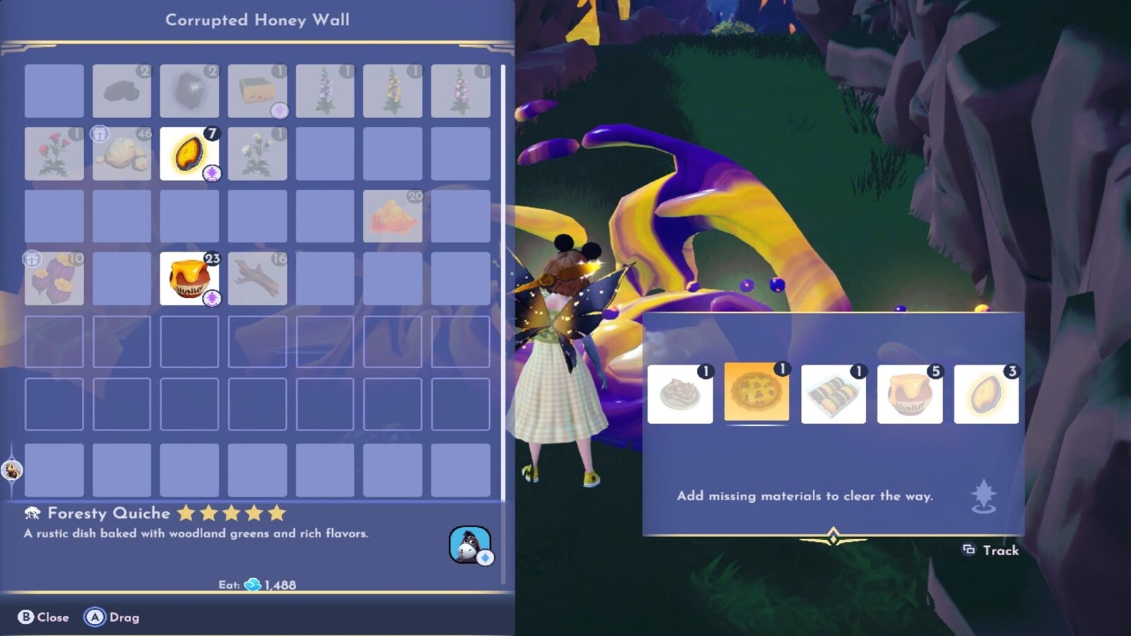 Corrupted Honey Wall Dreamlight Valley