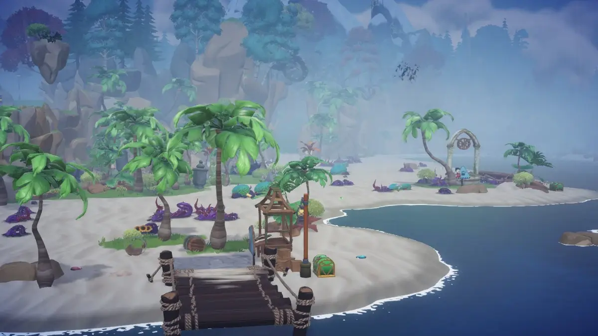 Dazzle Beach in Disney Dreamlight Valley used as h2 image for Brown Sea Turtle guide.