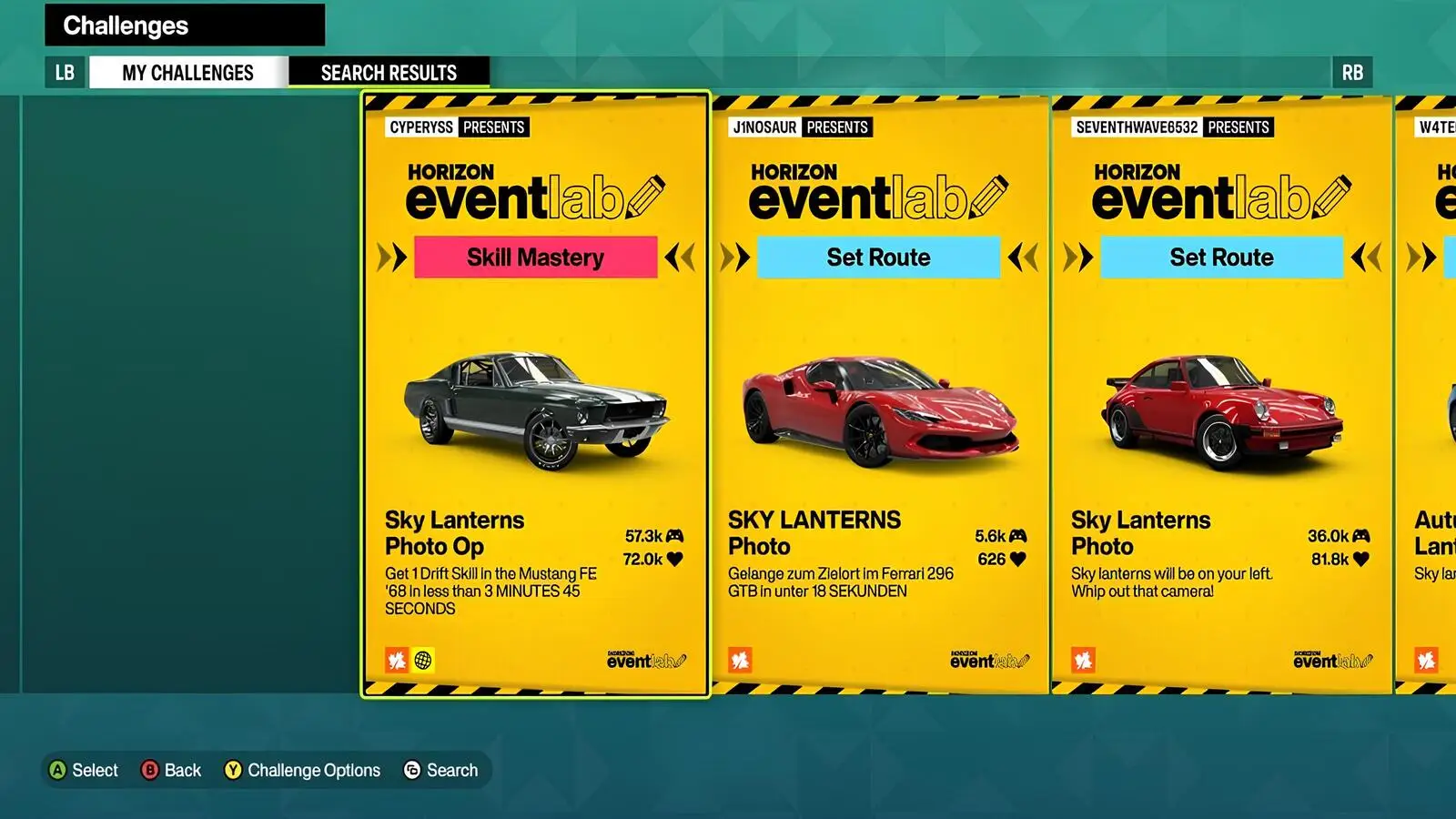 Event Lab Sky Lanterns Challenge FH6