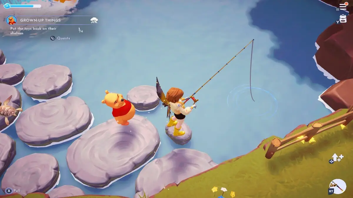 Fishing for Honey Jelly in Dreamlight Valley