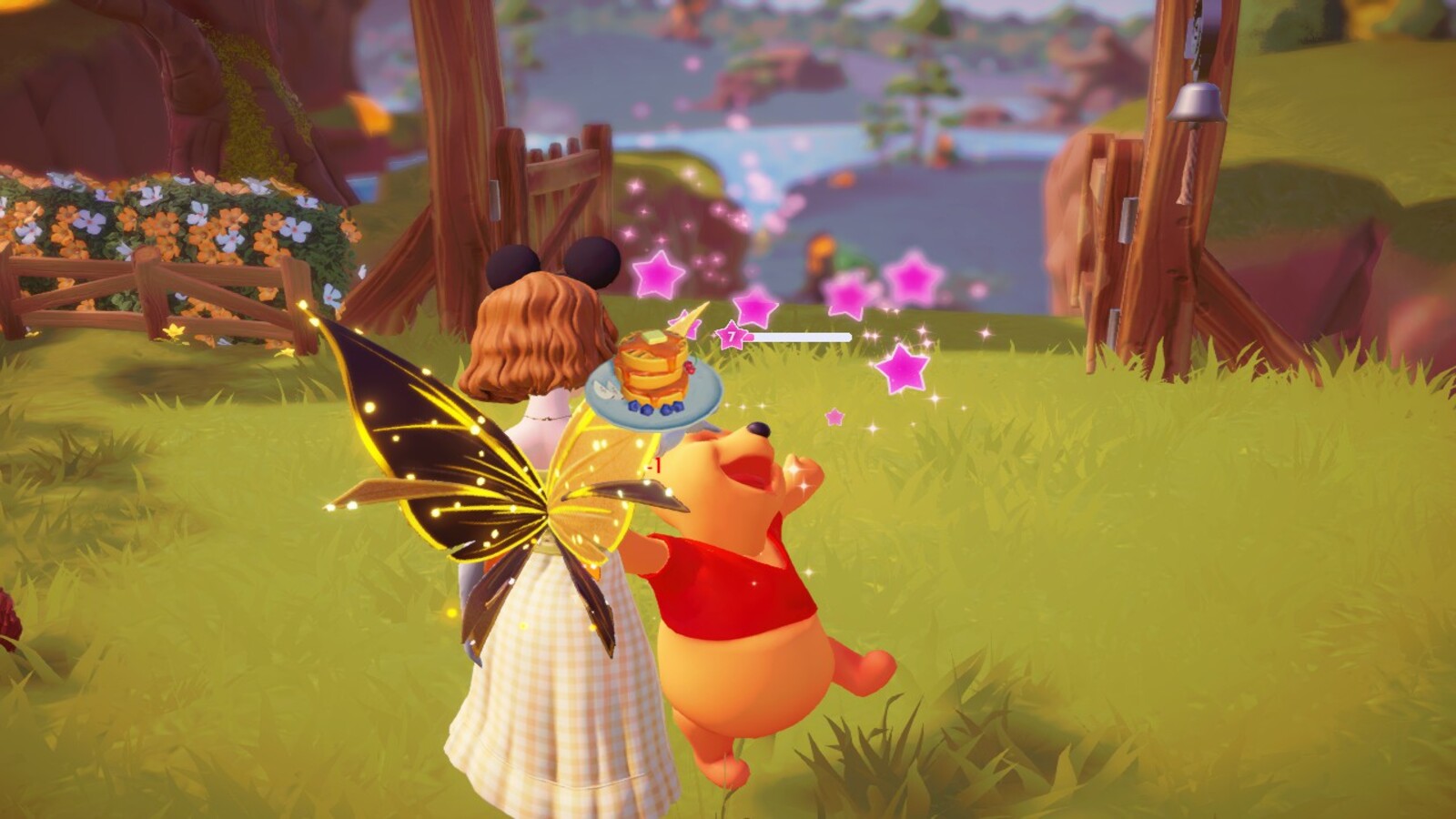 Giving Pooh Brunchfast in Dreamlight Valley