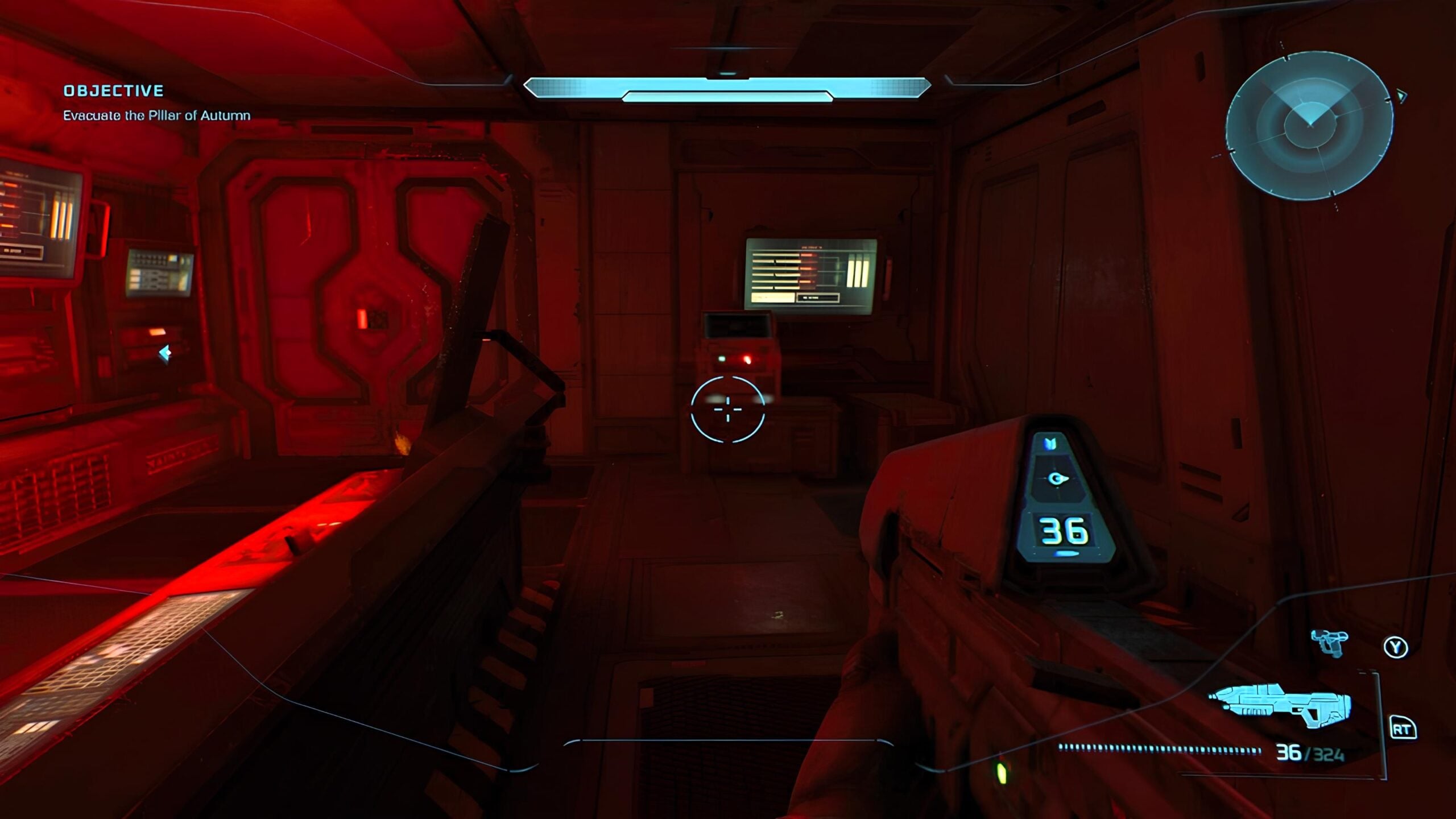 Looking at The Pillar of Autumn in Halo Campaign Evolved