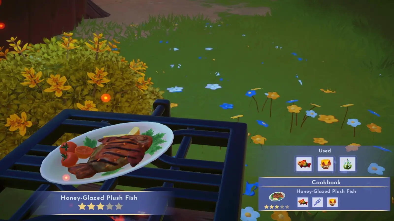 Making Honey-Glazed Plush Fish in DDV for Disney Dreamlight Valley Guide