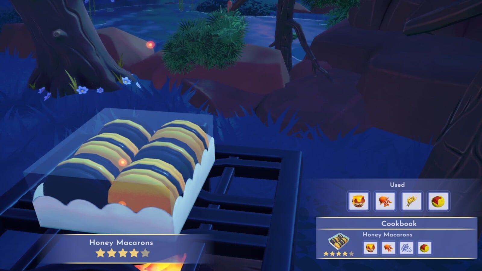 Making Honey Macarons in Dreamlight Valley