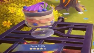 Screenshot of Making Honey Triffle in Dreamlight valley used as featured image.