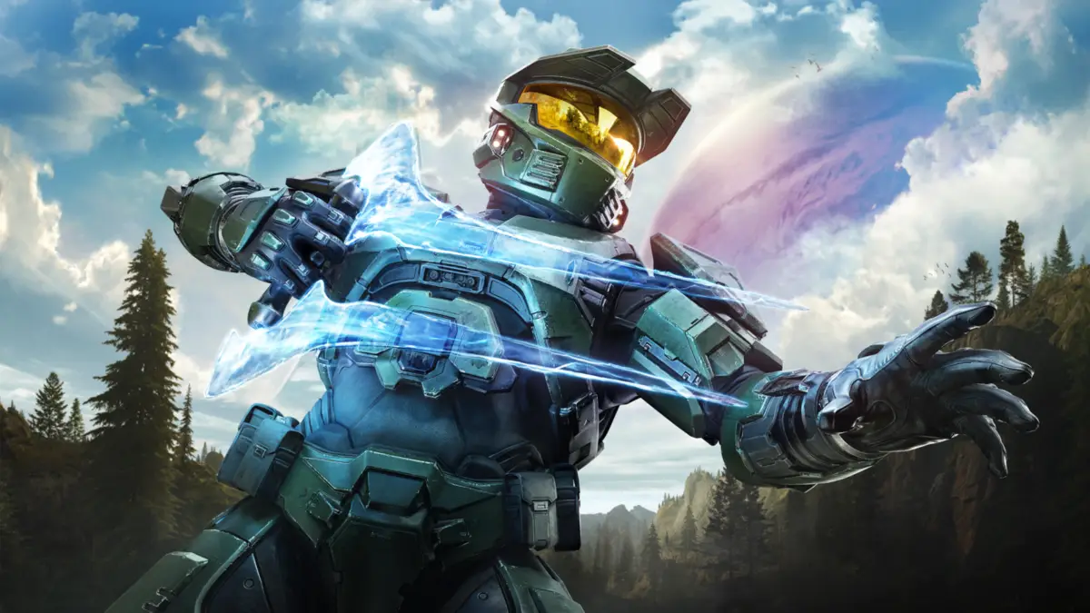 Key Art showing Master Chief with the Energy Sword in Halo Campaign Evolved used as featured image for secret ending guide.