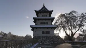 Screenshot of Hirosaki Castle in Forza Horizon 6 used as featured image.