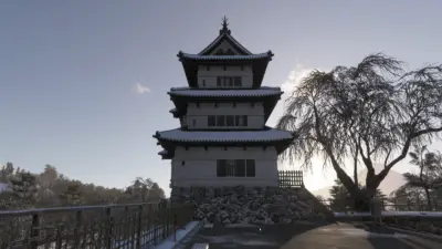 Screenshot of Hirosaki Castle in Forza Horizon 6 used as featured image.