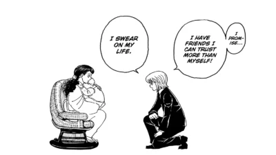 Snip from Hunter x Hunter Chapter 414 used as the featured image for 415 spoilers summary guide.