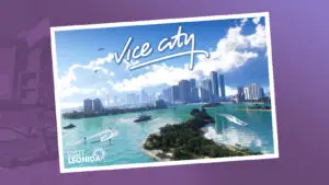 Vice City Postcard Key Art for the How Many Days until GTA 6 Comes Out guide.