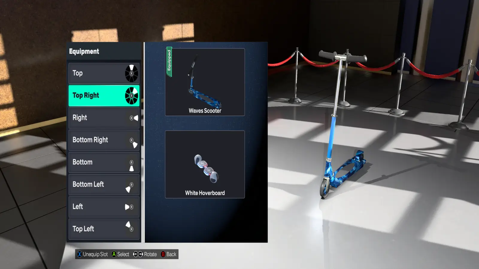 Equipping the Waves Scooter in NBA 2K27