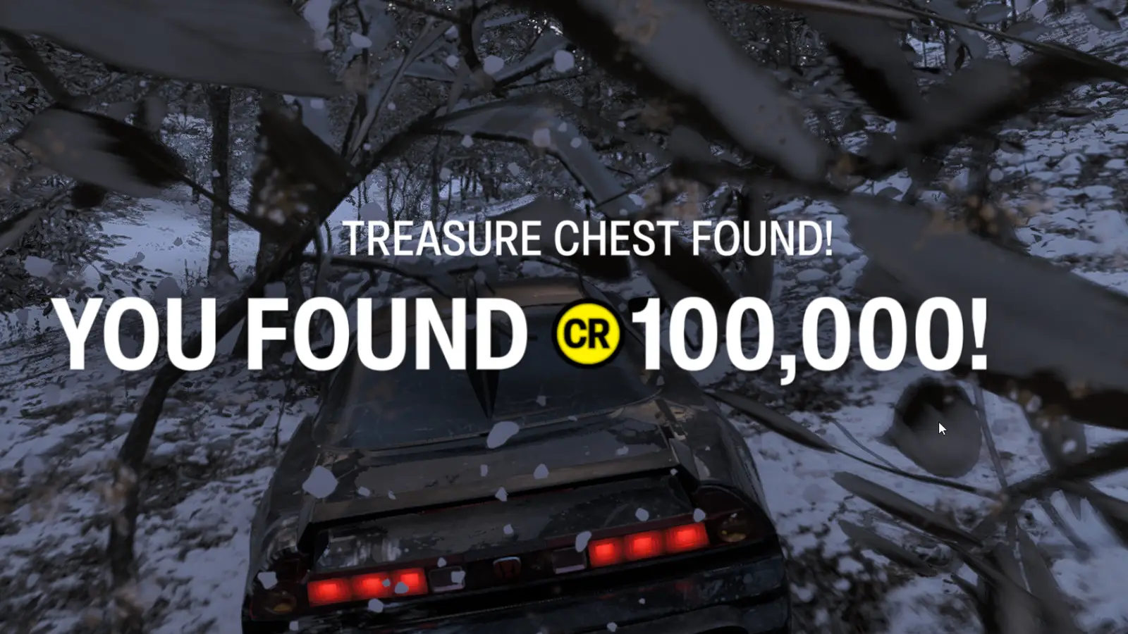 Screenshot of player smashing the Ohtani region treasure hunt in Forza Horizon 6 (FH6)