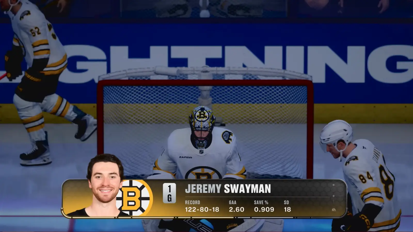 Jeremy Swayman in NHL 27