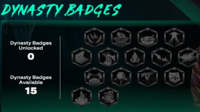 Screenshot of All Dynasty Badges in NBA 2K27 used as featured image.