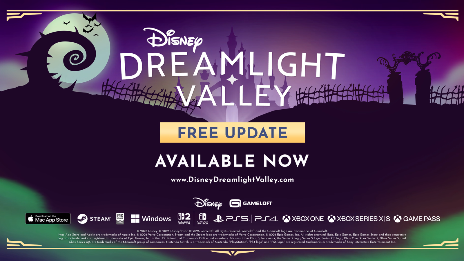 Disney Dreamlight Valley Free Update Screen