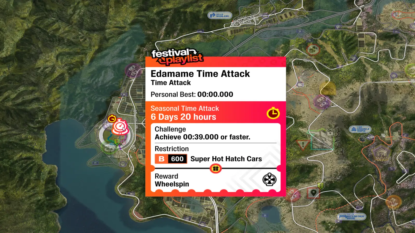 Edamame Time Attack on Map in FH6