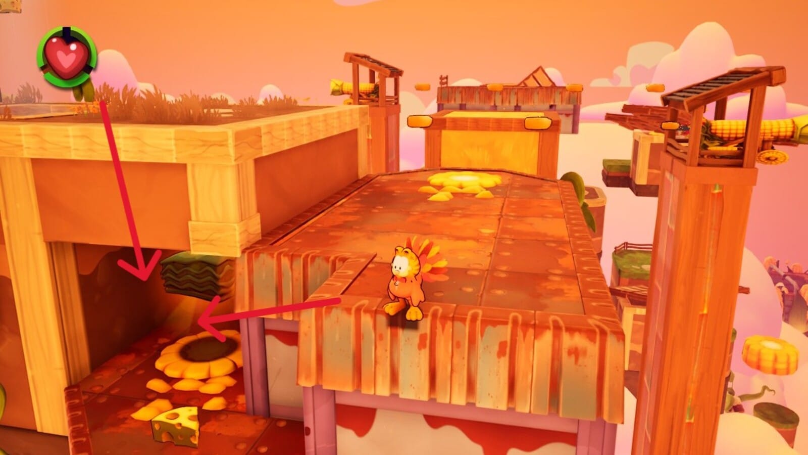 Higher and Higher Lasagna Location 5 in Garfield - Escape from Monday