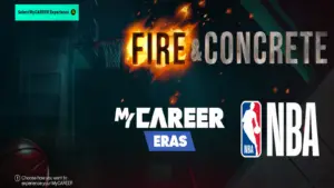 Screenshot of the Fire & Concrete mode in MyCAREER Menu used as the featured image for how to skip the G-League guide in NBA 2K27.