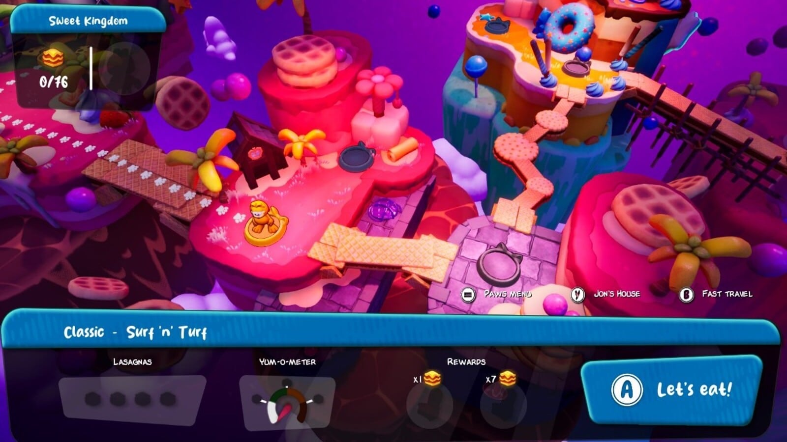 Sweet Kingdom in Dreamland in Garfield - Escape from Monday