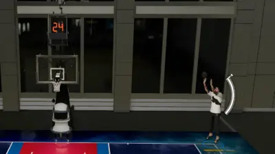 Screenshot of playing taking a 3 pointer shot in NBA 2K27 used as the featured image for the Rhythm Shooting guide.
