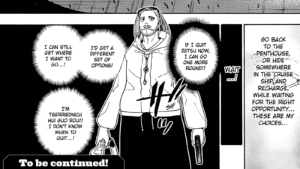 Screenshot from Hunter x Hunter Chapter 420 used as the featured image for Chapter 421 Spoilers Summary Guide