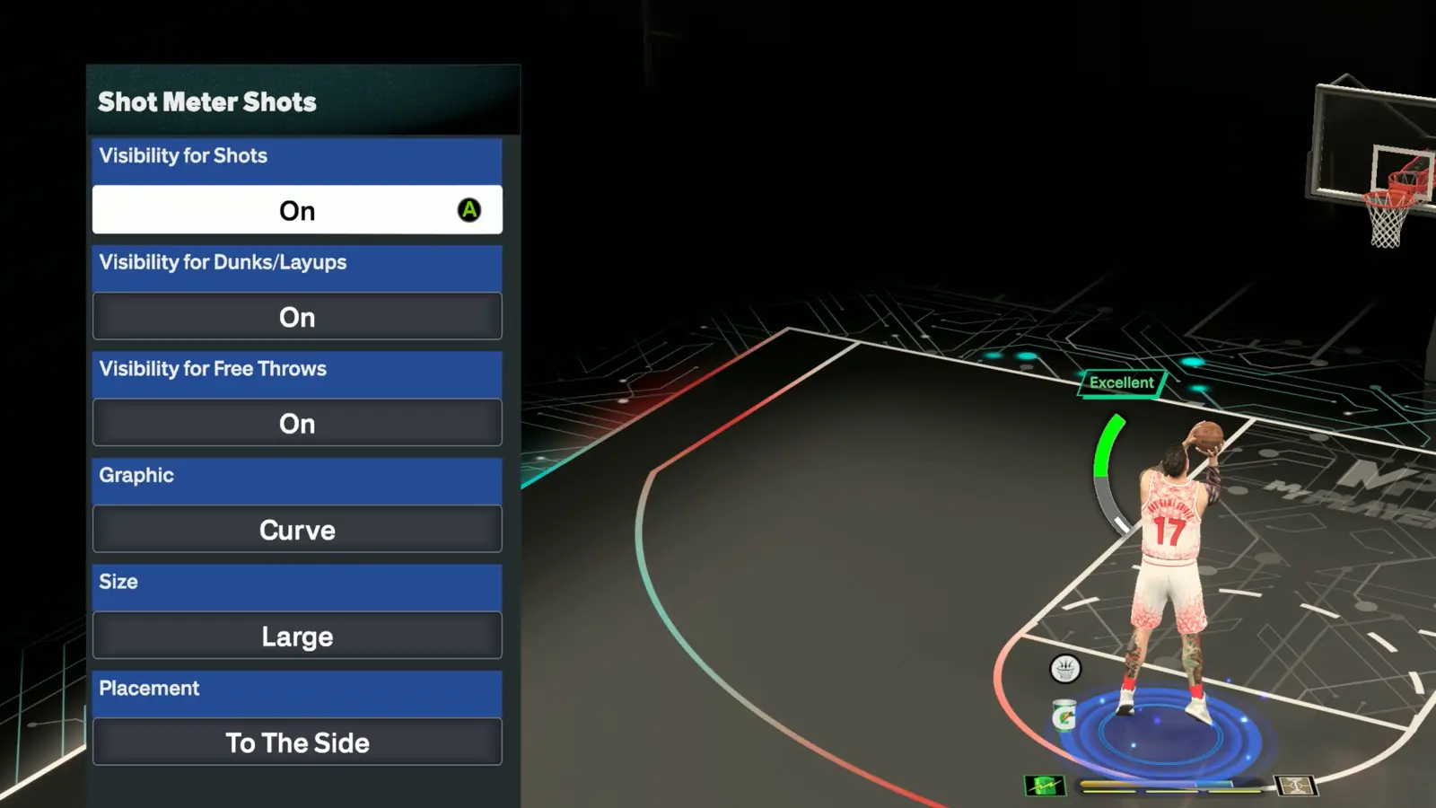 Shot Meter Menu NBA 2K27