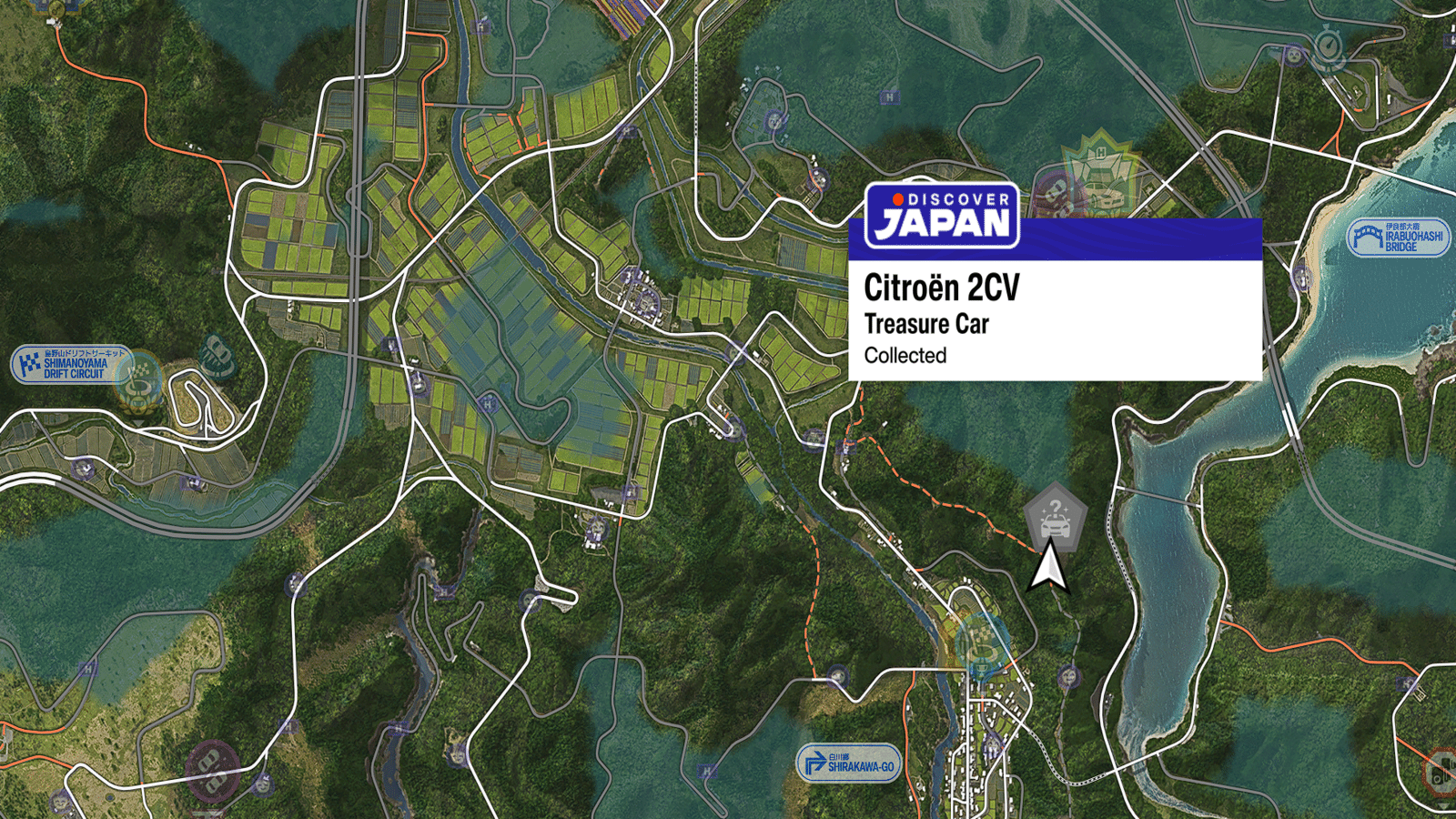 1970 Citroen 2CV Treasure Car Map Location in Forza Horizon 6