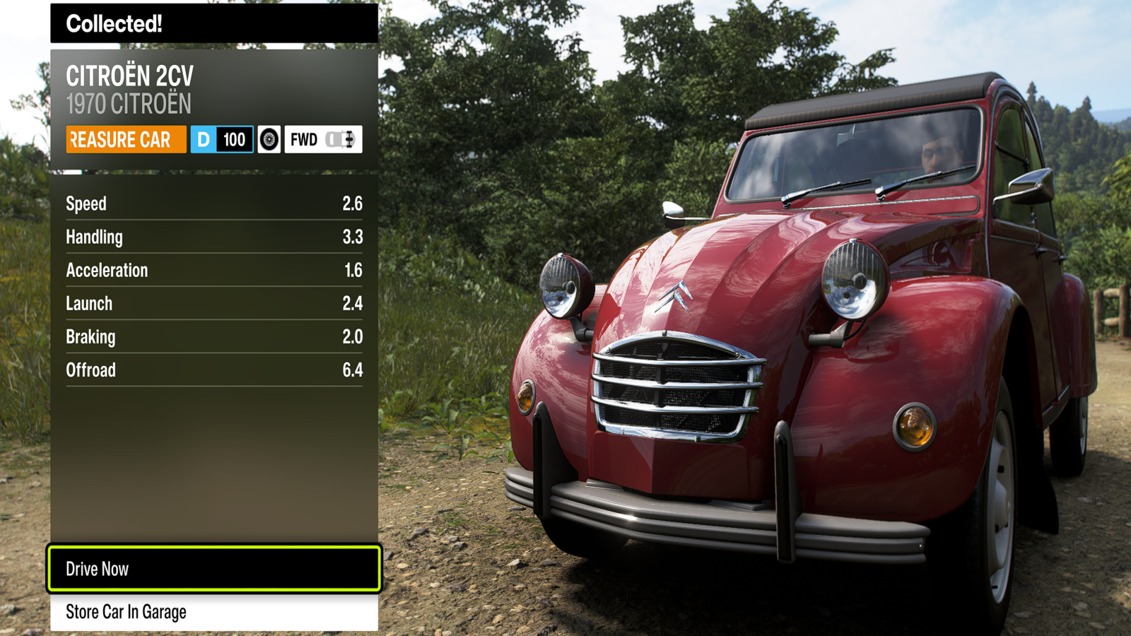 1970 Citroen 2CV Treasure Car in Forza Horizon 6