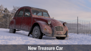 Screenshot of the new 1970 Citroen 2CV treasure car in Forza Horizon 6 used as the featured image.