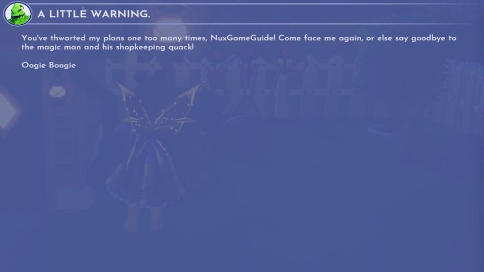 A Little Warning Quest in Disney Dreamlight Valley