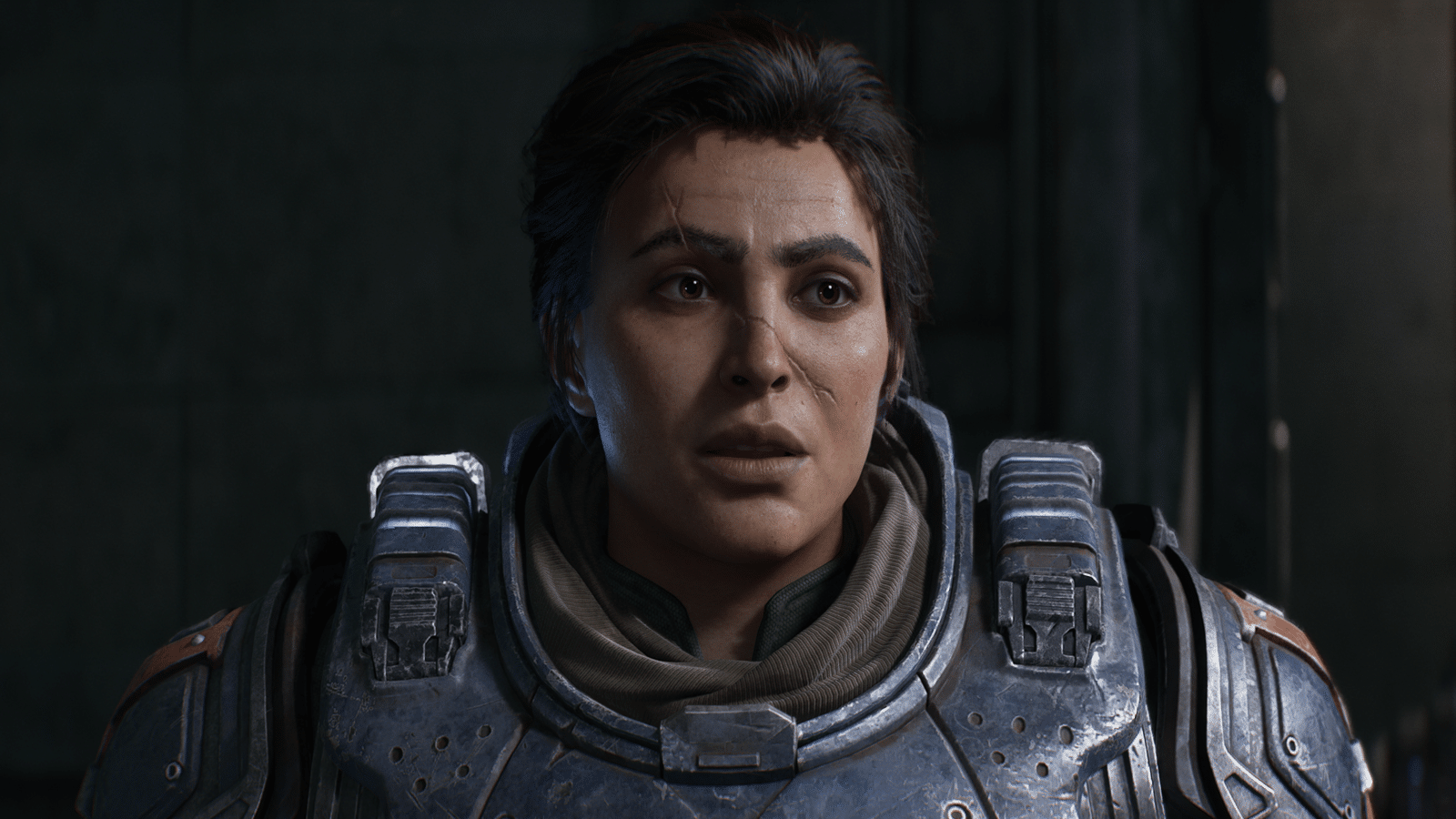 Captain Grey in Gears of War E-Day