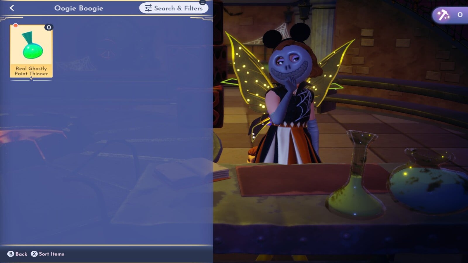 Crafting Real Ghastly Paint Thinner Disney Dreamlight Valley