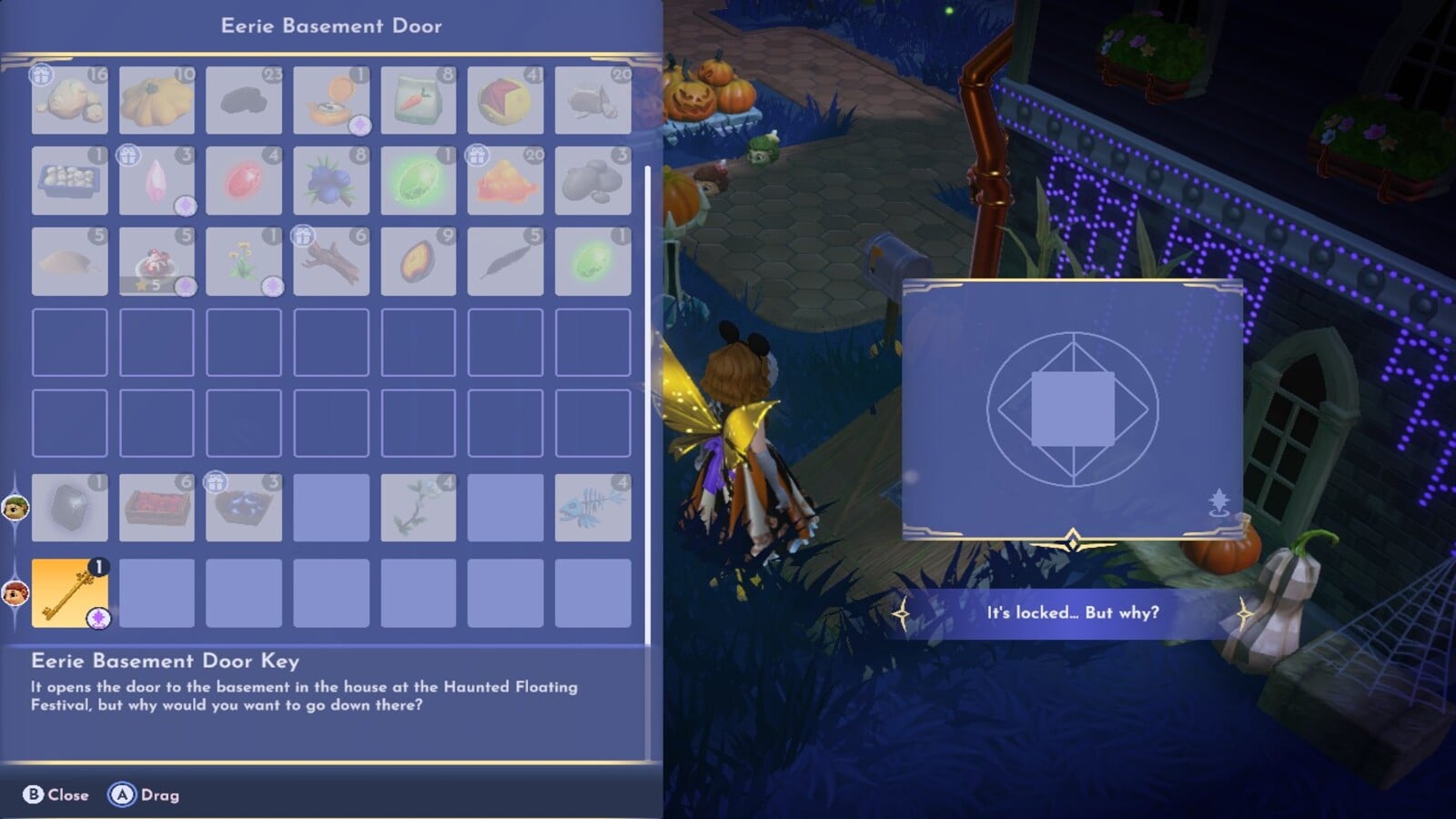 Haunted FLoating Festival Puzzle 8 in Disney Dreamlight Valley