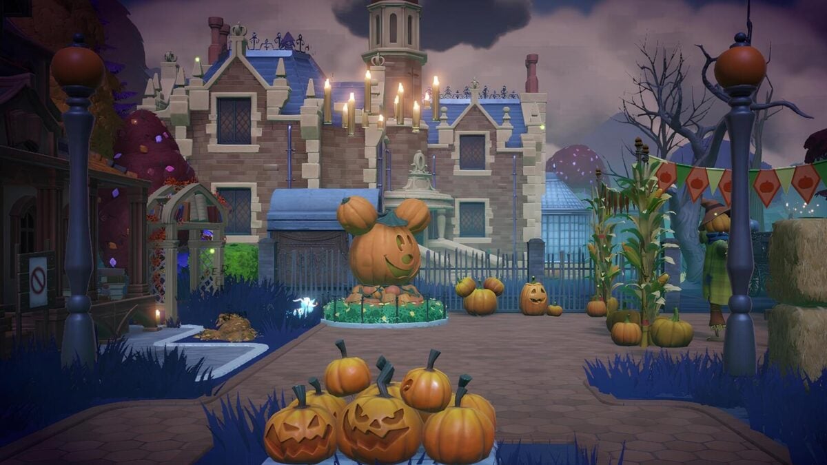 Screenshot of the Haunted Floating Festival in Disney Dreamlight Valley used as the featured image.