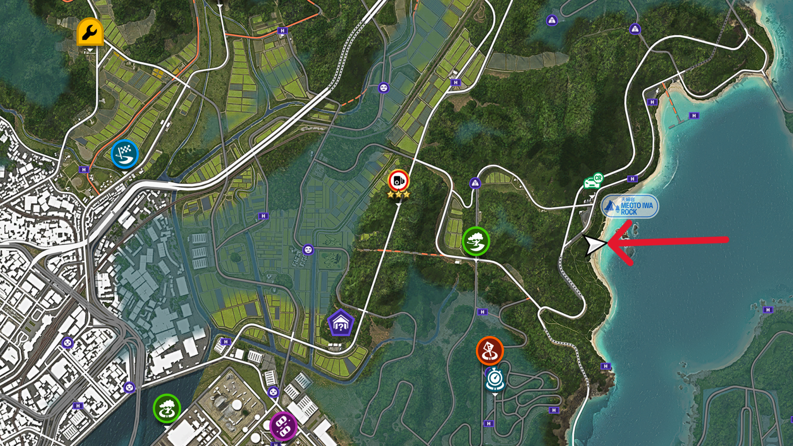 Ito Region Treasure Hunt Map in Forza Horizon 6