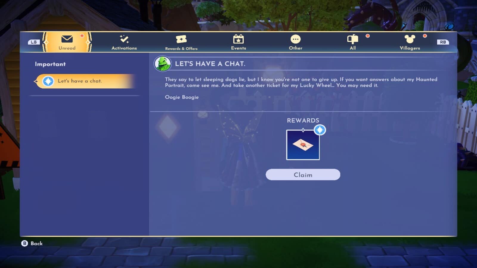 Let's Have a Chat Quest Disney Dreamlight Valley