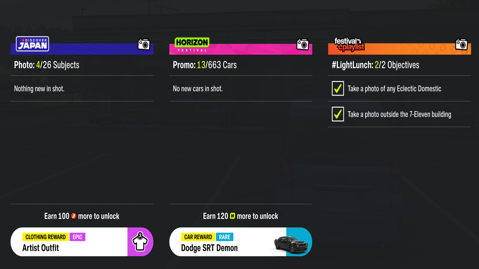 #LightLunch Photo CHallenge Reward in Forza Horizon 6