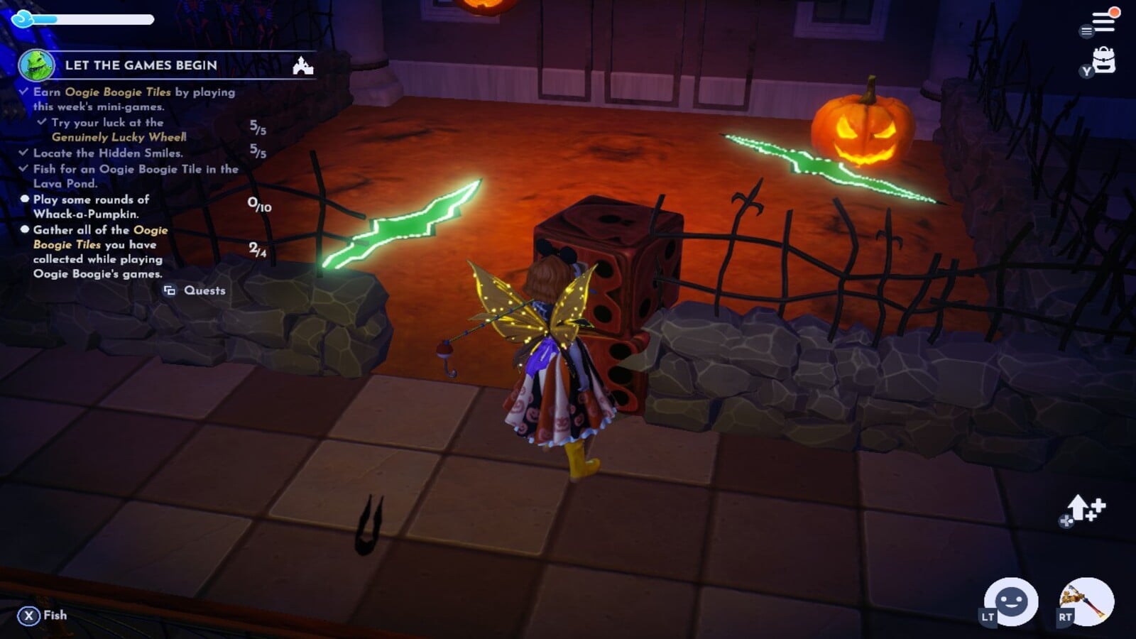 Play Some Rounds Of Whack a Pumpkin in Disney Dreamlight Valley