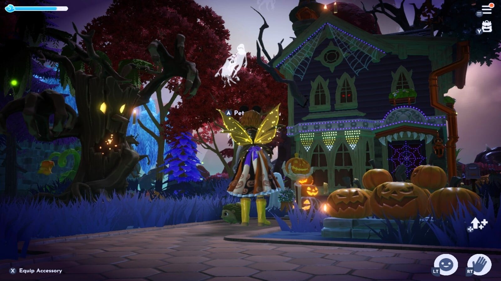 Purple Haunted House in Disney Dreamlight Valley