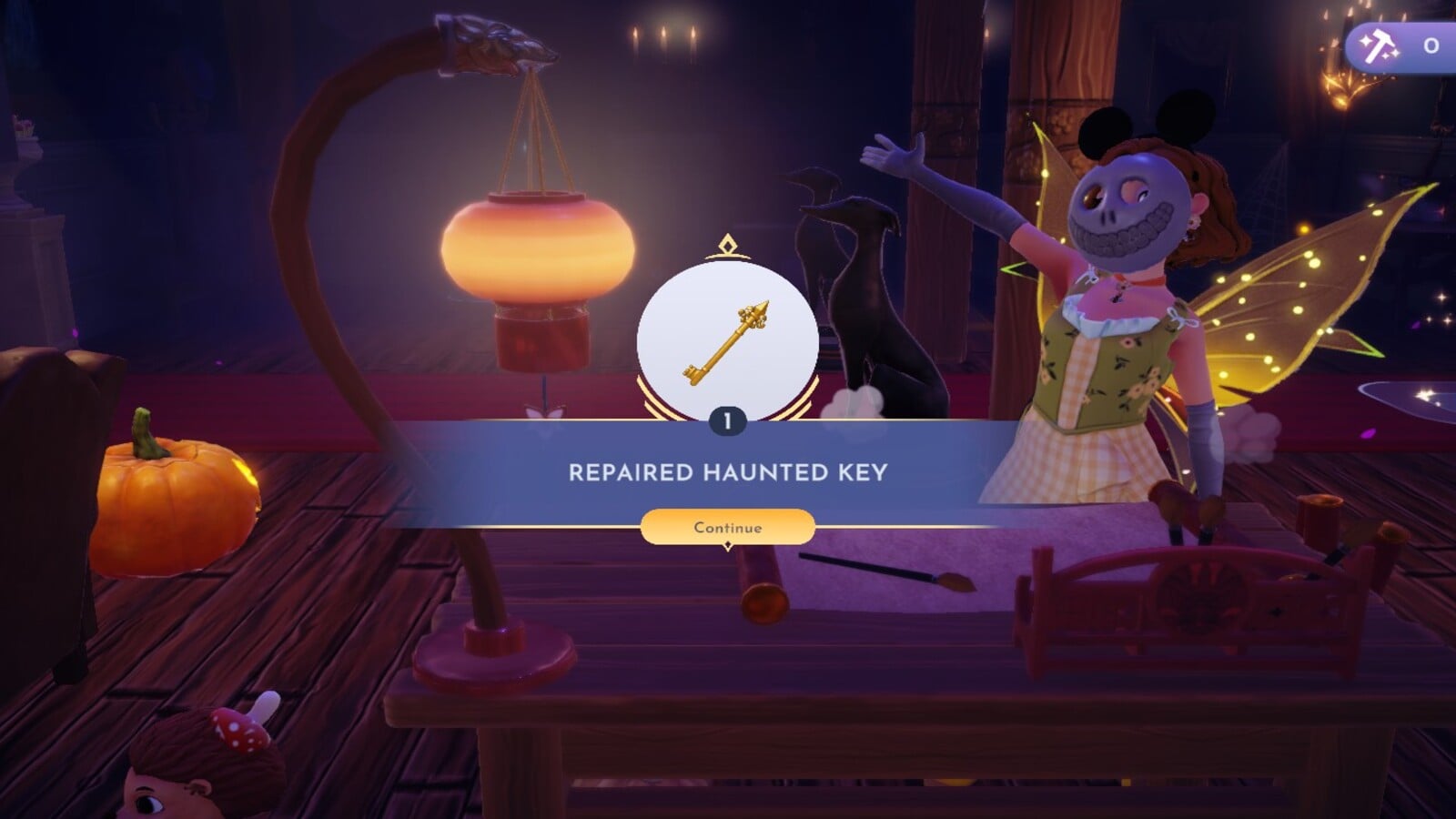 Repaired Haunted Key in Disney Dreamlight Valley