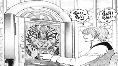Screenshot from Hunter x Hunter Chapter 420 Used as the Featured Image for 430 Twitter Announcement